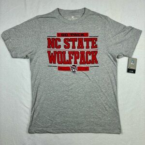NC State Wolf Pack Colosseum Gray Short Sleeve T-Shirt Medium & Large NWT Logo